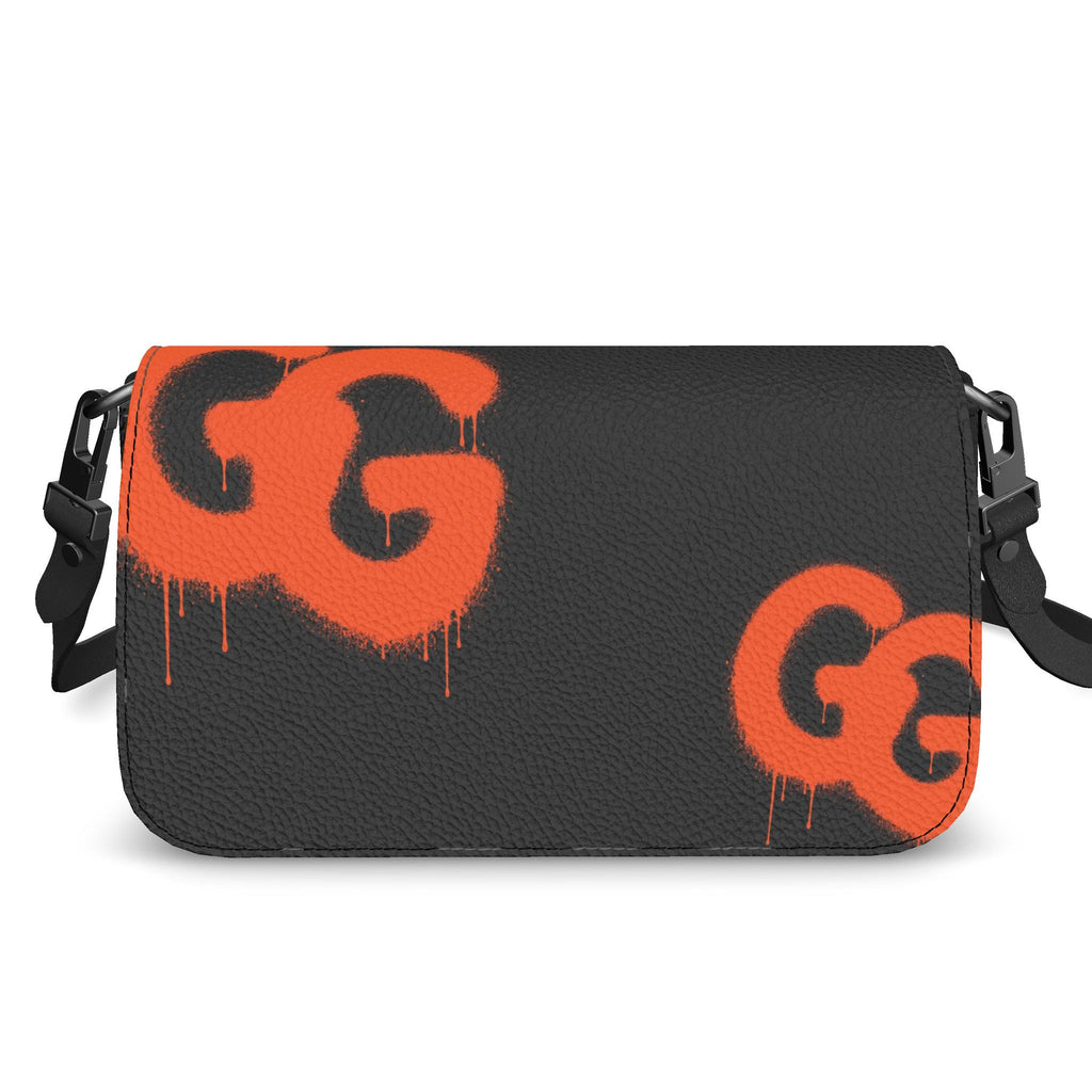 GEOGARVANI Signature GG Italian Leather Flap Bag
