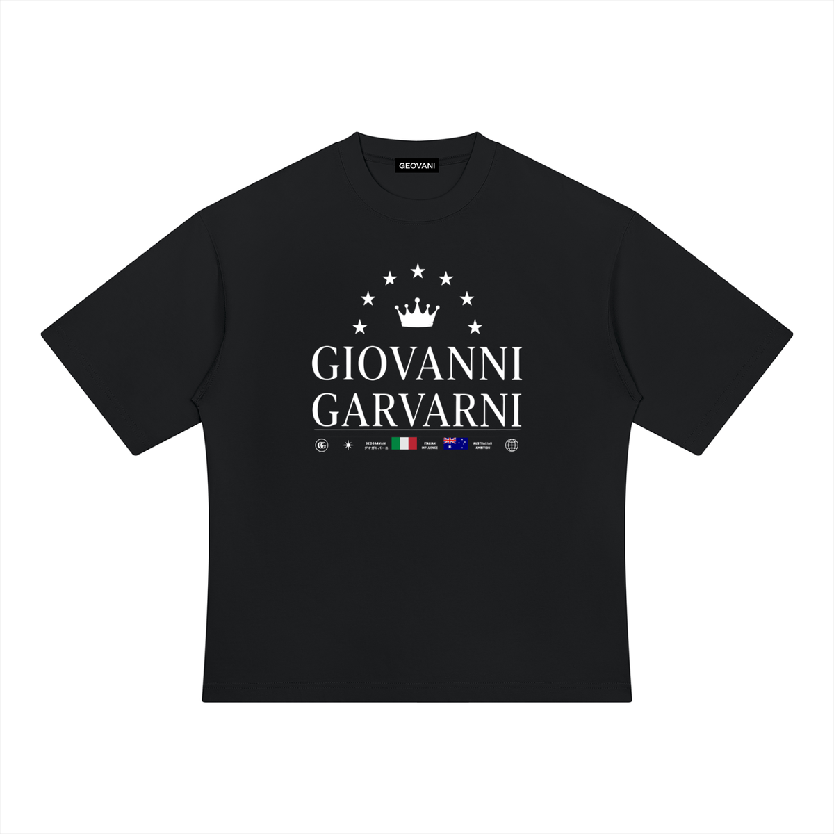 GIOVANNI GARVANI Signature Heavyweight Oversized T-Shirt