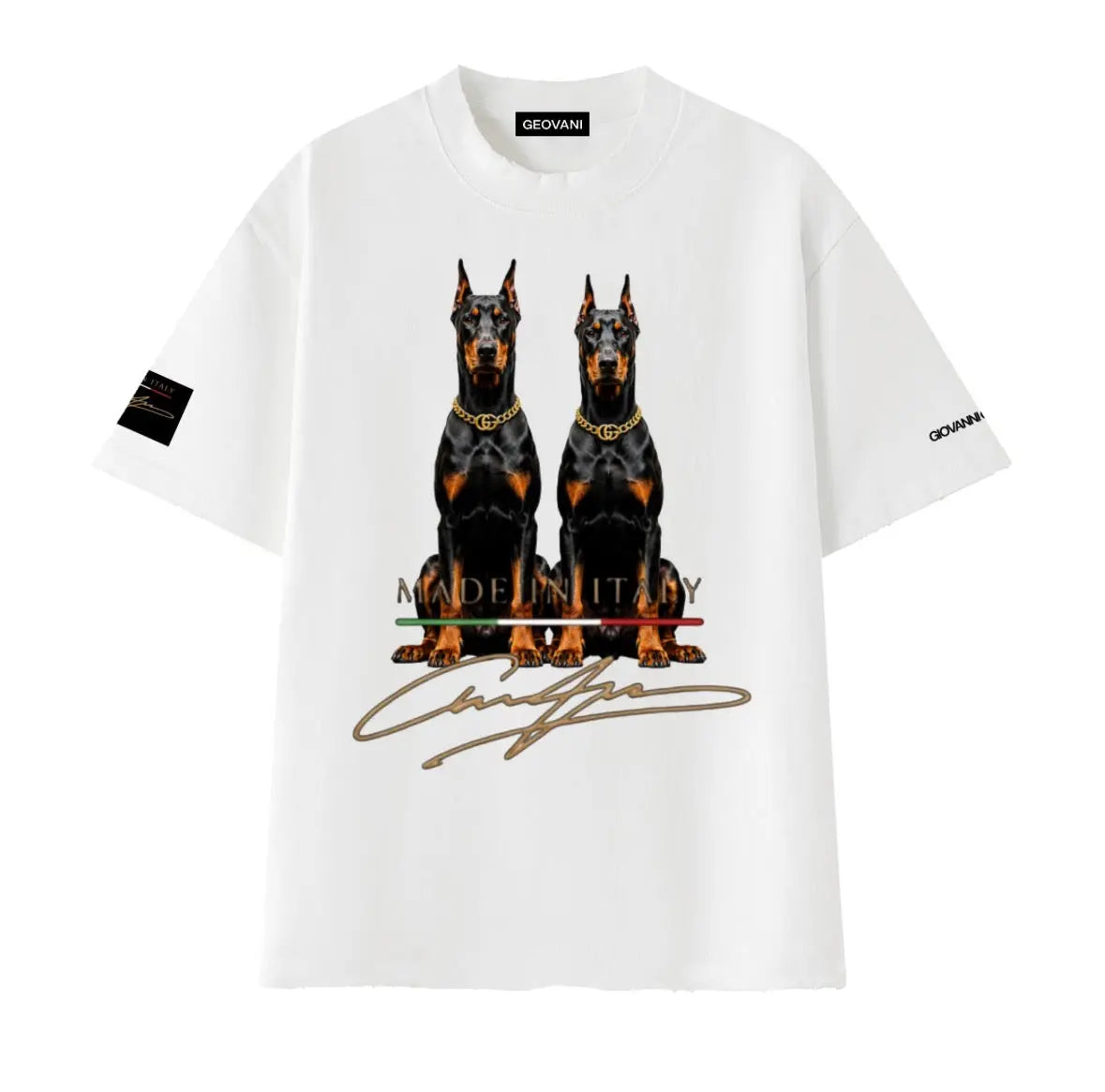 Heavyweight Vintage Washed Frayed T-Shirt GEOGARVANI