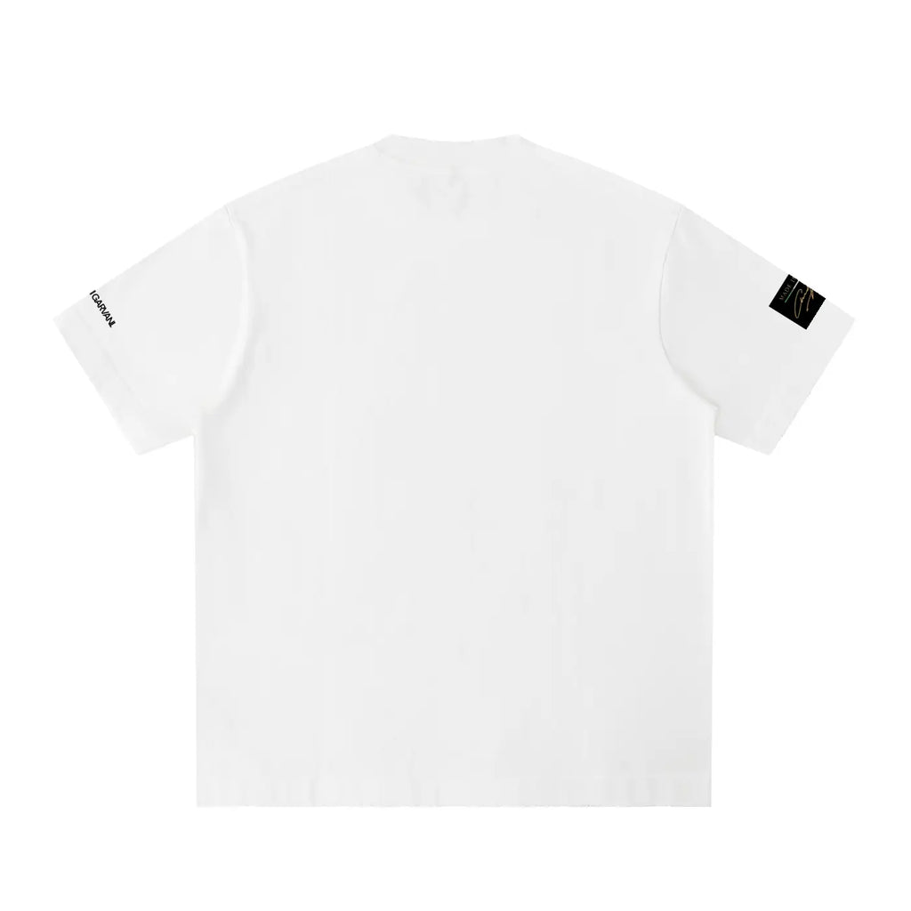 Heavyweight Vintage Washed Frayed T-Shirt GEOGARVANI
