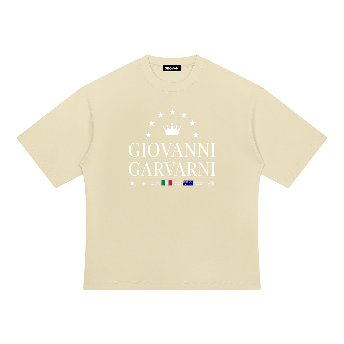 GIOVANNI GARVANI Signature Heavyweight Oversized T-Shirt