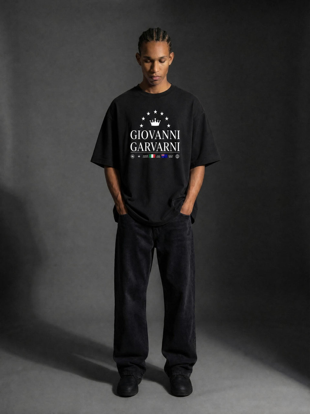 GIOVANNI GARVANI Signature Heavyweight Oversized T-Shirt