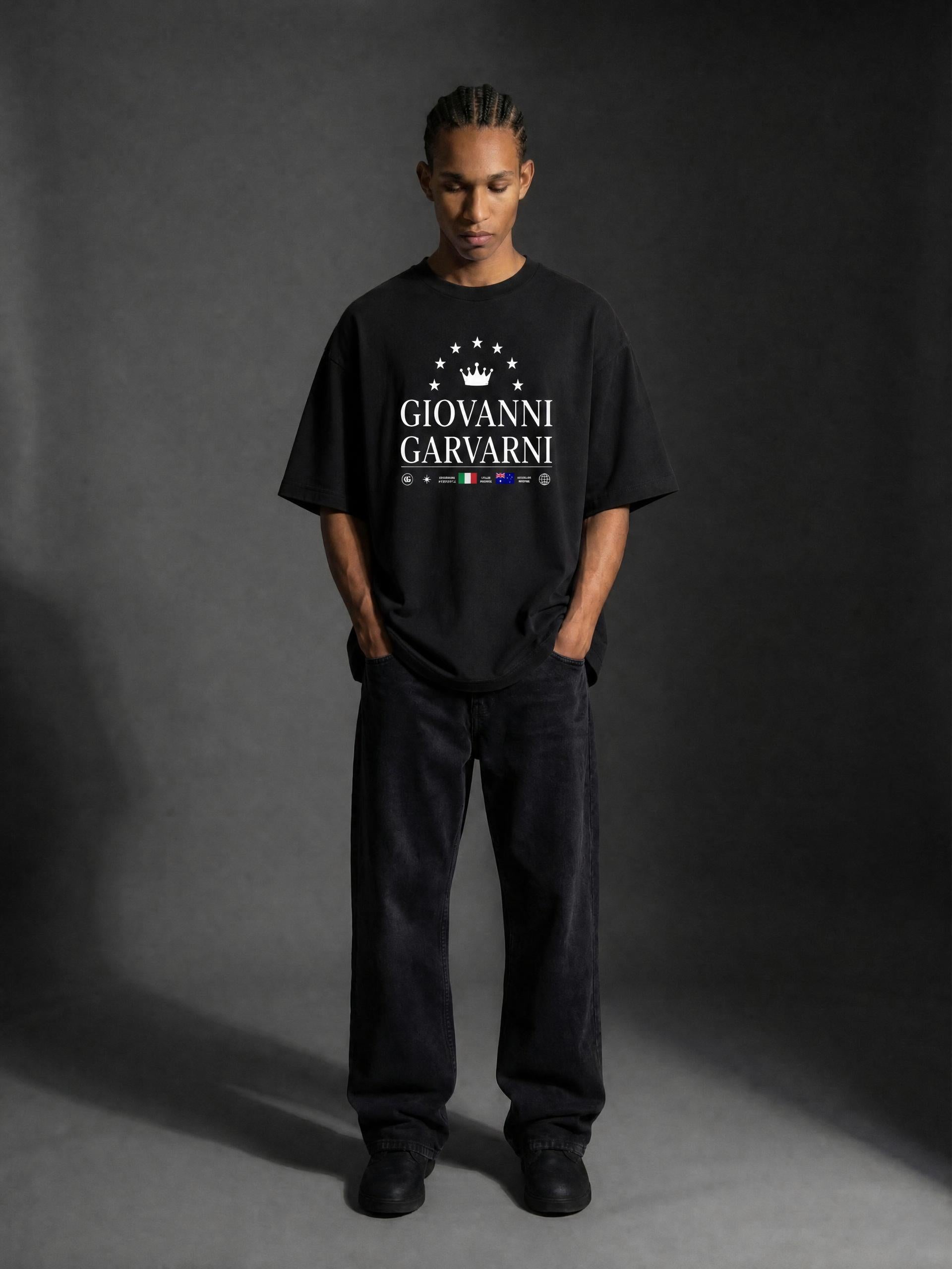 GIOVANNI GARVANI Signature Heavyweight Oversized T-Shirt