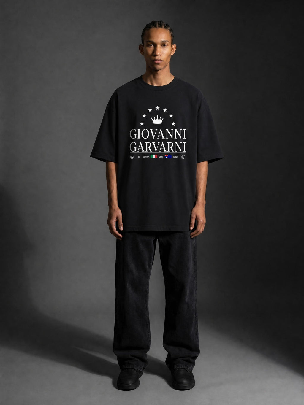 GIOVANNI GARVANI Signature Heavyweight Oversized T-Shirt