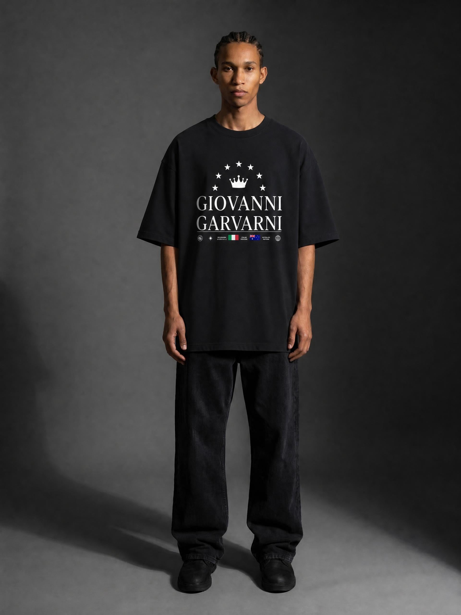 GIOVANNI GARVANI Signature Heavyweight Oversized T-Shirt